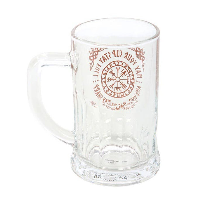 Vegvísir-oluttuoppi ja lasinalunen, 500 ml