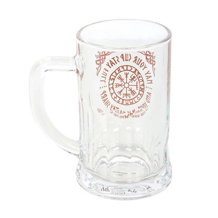 Vegvísir-oluttuoppi ja lasinalunen, 500 ml