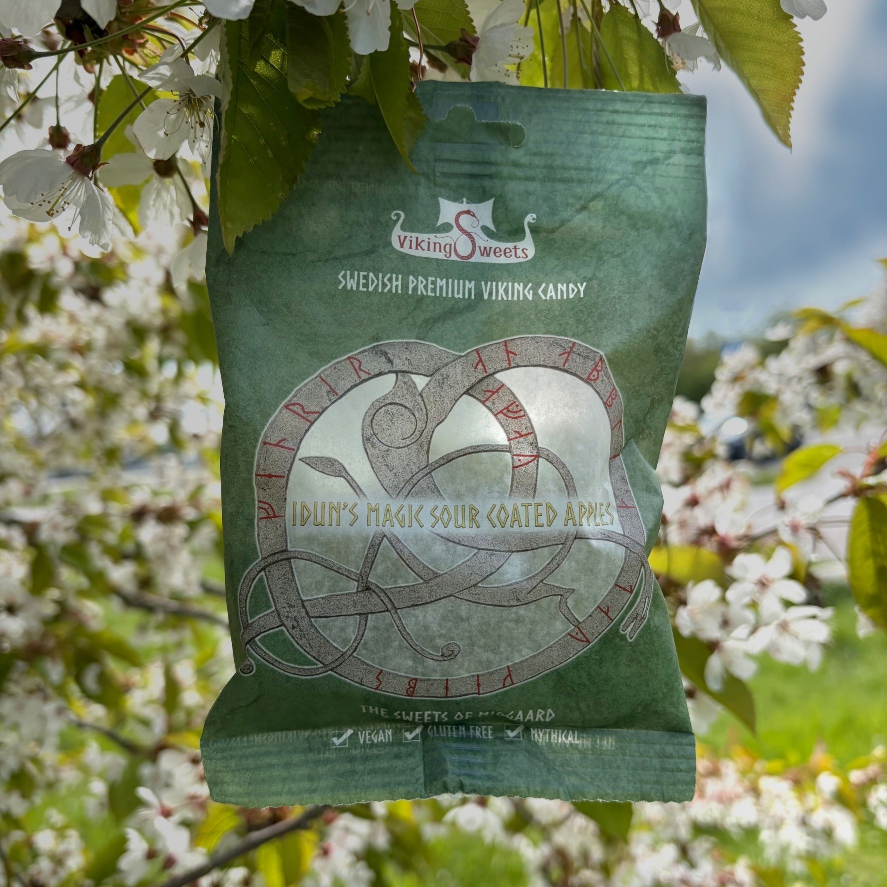 Viking Sweets -viikinkimakeiset, 120 g, hapan omena