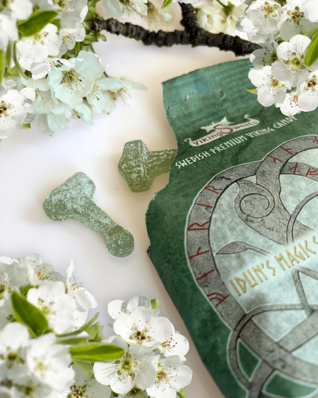 Viking Sweets -viikinkimakeiset, 120 g, hapan omena – toinen kuvakulma 2