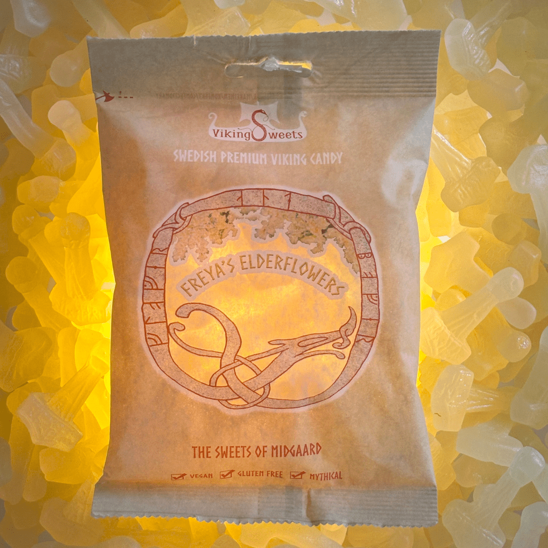 Viking Sweets -viikinkimakeiset, 120 g, seljankukan maku – toinen kuvakulma 2