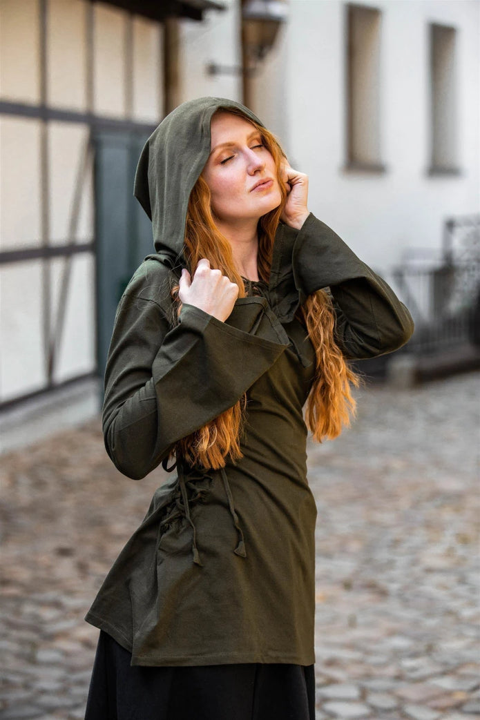 Lea-hupputoppi, nyöritettyä puuvillaa