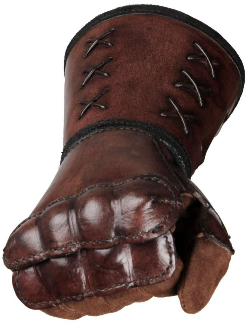 Taisteluhansikas, nahkaa, gauntlet