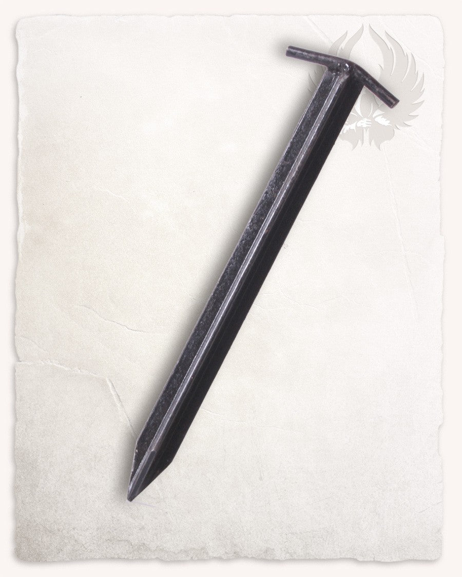 T-mallinen telttavaarna, terästä, 28,5 cm