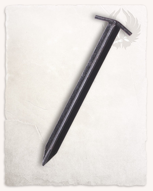 T-mallinen telttavaarna, terästä, 28,5 cm