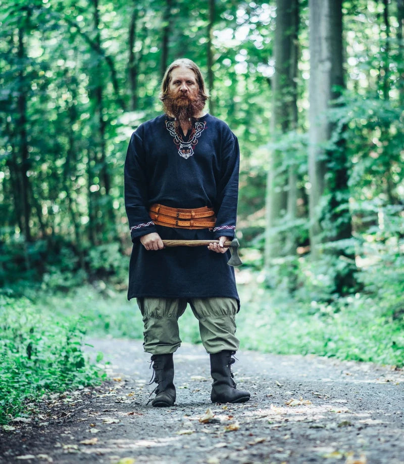 Magnus-viikinkihousut, lahkeiden nyöritys, vaalea