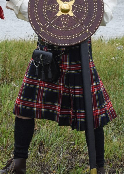 Kiltti 8 jaardin Black Stewart tartan